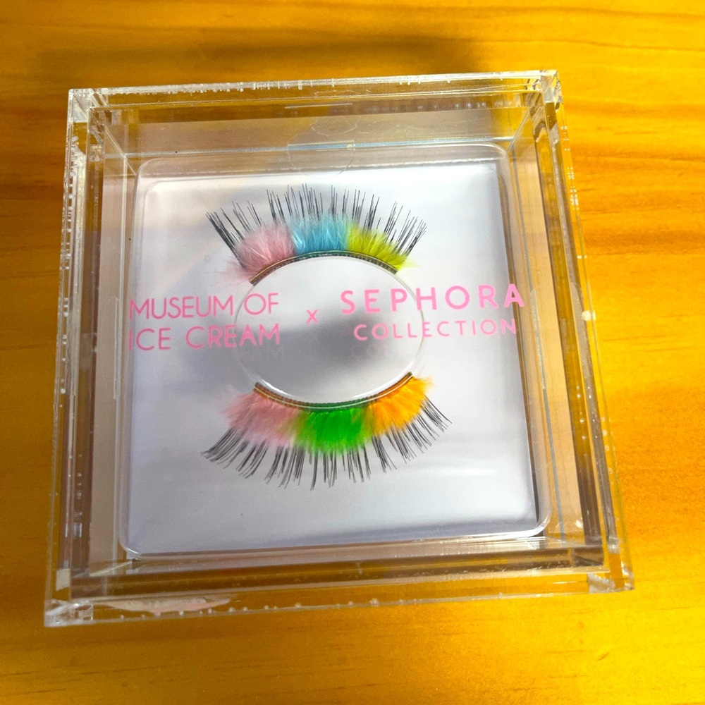 limited-edition Sephora Collection x Museum of Ice Cream line. False Eye Lashes.